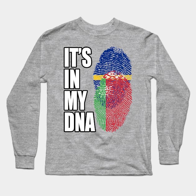 Belarusian And Nauruan Mix DNA Flag Heritage Long Sleeve T-Shirt by Just Rep It!!